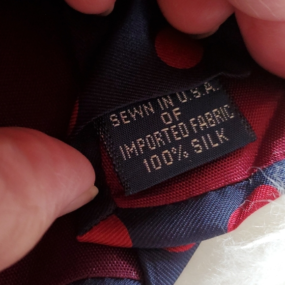 Lands' End Polka Dots Silk Necktie - Picture 3 of 4